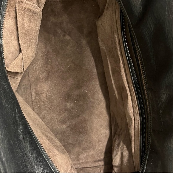 Bottega Veneta Black Leather Tote – Vintage / Intrecciato Handles – 17” - Picture 11 of 16